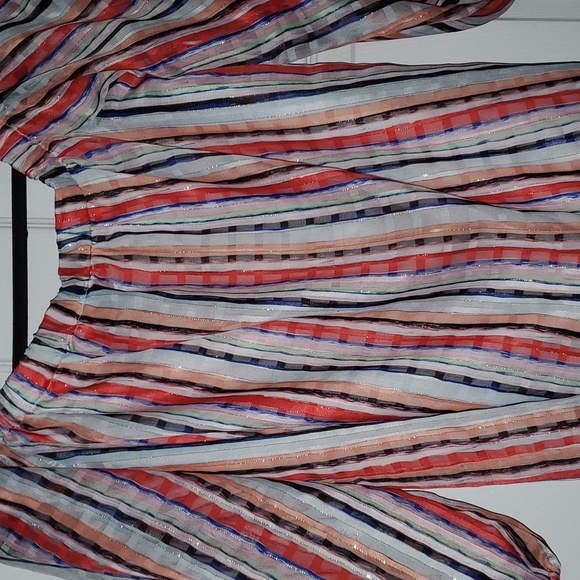 Milly Off The Shoulder Striped Top Size Small - Picture 2 of 8